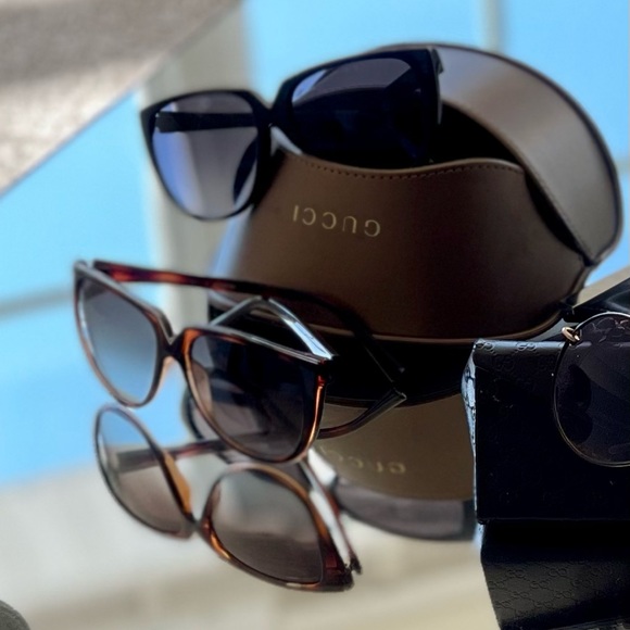 2 VALENTINO Sunglasses BLACK and BROWN Bundle! - Picture 10 of 12